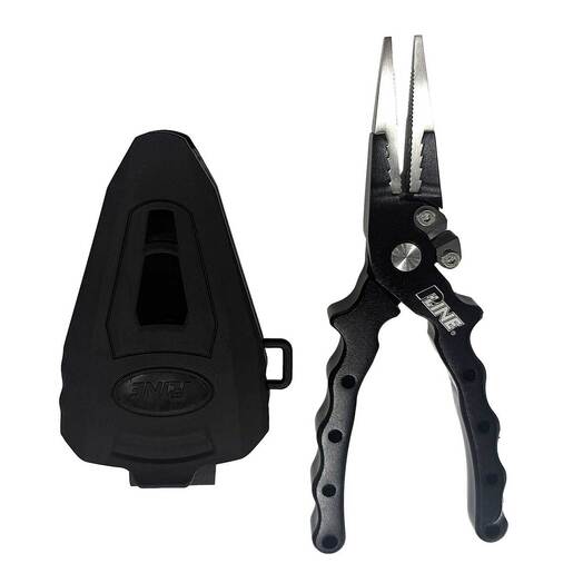 P-Line Aluminum Fishing Pliers - Black, 7in With Sheath - Black 7in