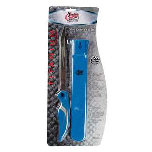 Cuda 7in Blue Freshwater Fillet Knife with Shealth