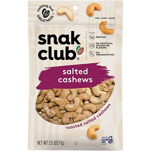 Snak Club Roasted Salted Cashews