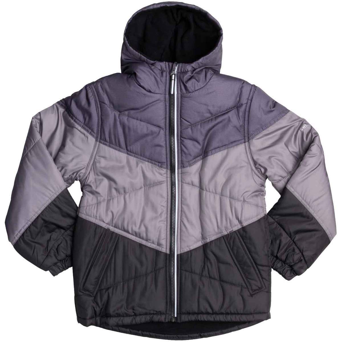 Swiss Alps Boys' Printed Puffer Winter Jacket Swiss Alps Boys' Printed Puffer Winter Jacket