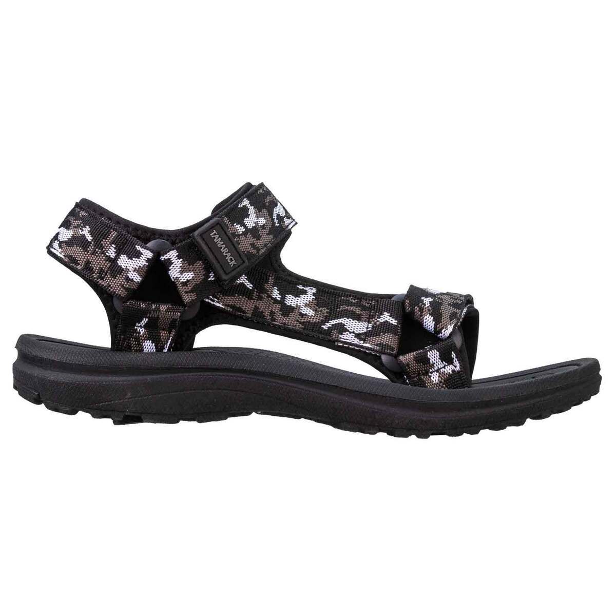 Tamarack Men's Open Toe Sandals - Black Camo - Size 12 - Black Camo 12 Tamarack Men's Open Toe Sandals - Black Camo - Size 12 - Black Camo 12