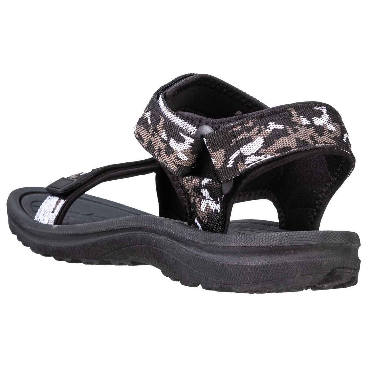 Tamarack Men's Open Toe Sandals - Black Camo - Size 12 - Black Camo 12 Tamarack Men's Open Toe Sandals - Black Camo - Size 12 - Black Camo 12