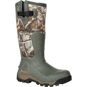 Rocky Men's Sport Pro Uninsulated Waterproof Rubber Hunting Boots - Realtree Edge - Size 8