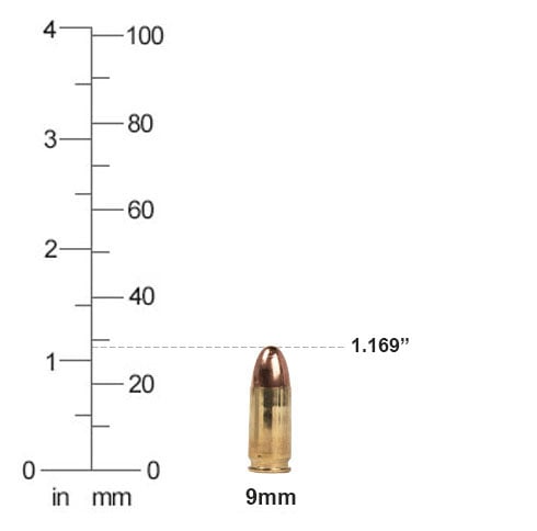 9mm size chart