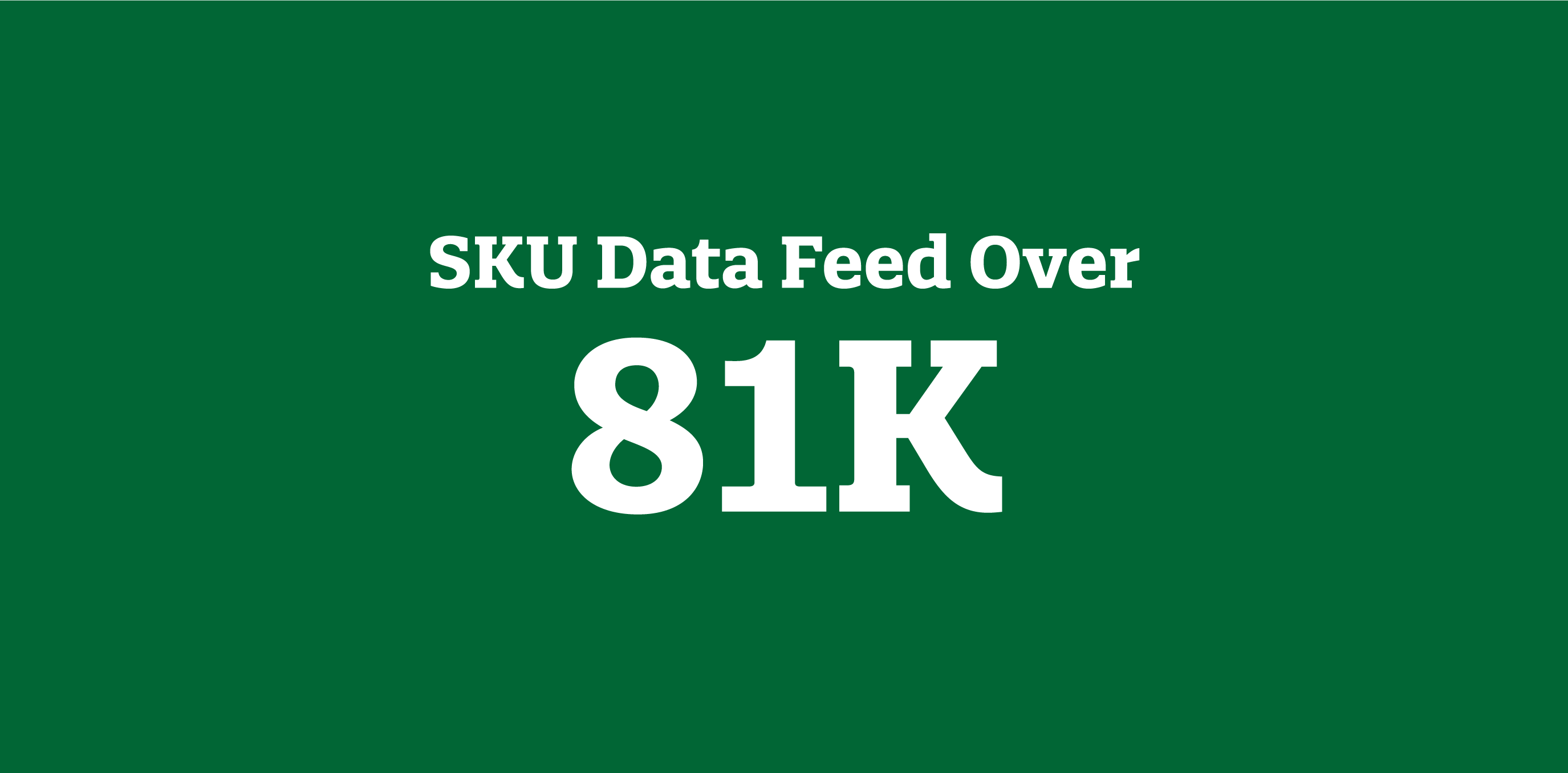 SKU Data Feed