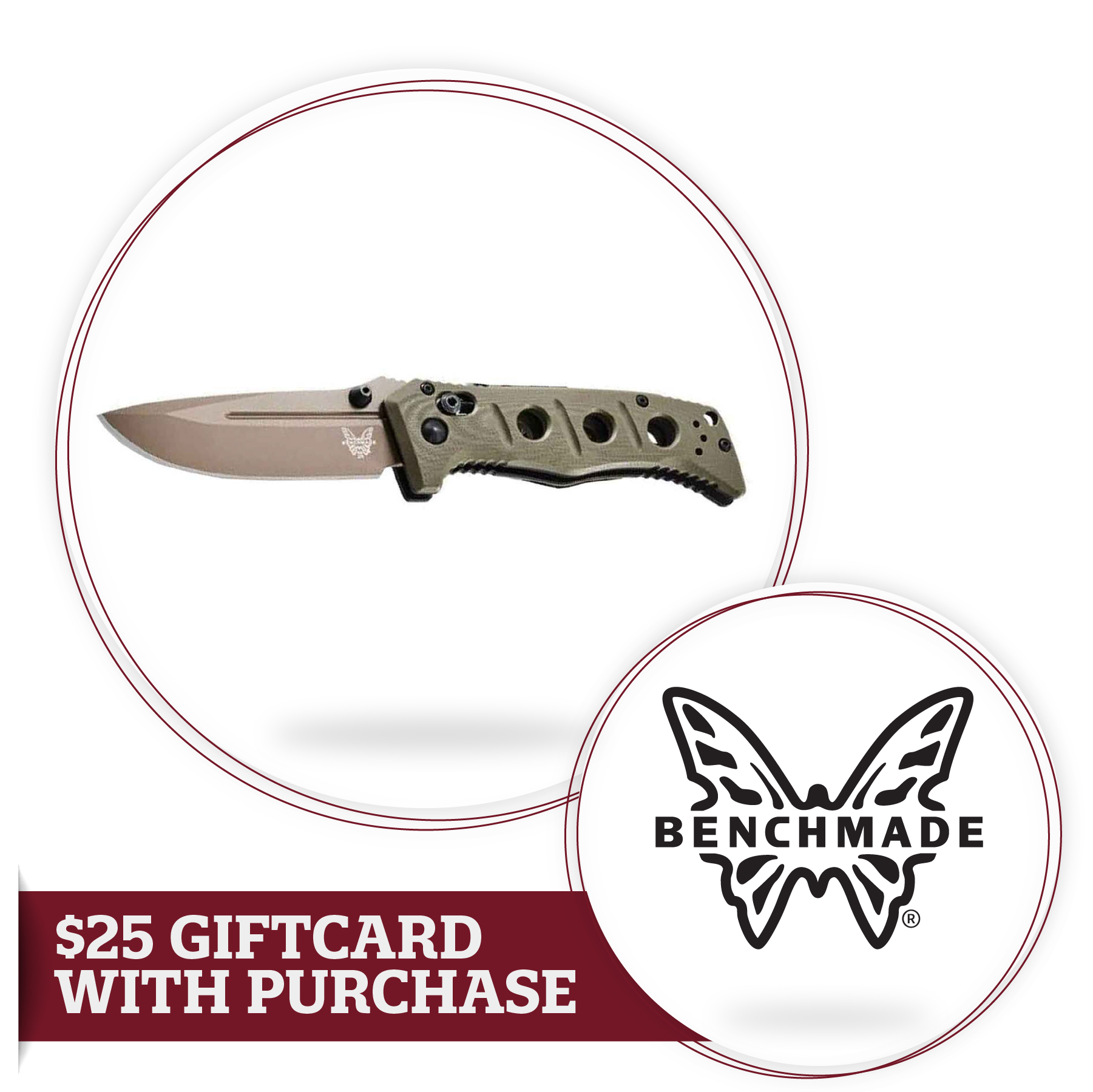 $25 SW Gift Card with Benchmade $200 Purchase 