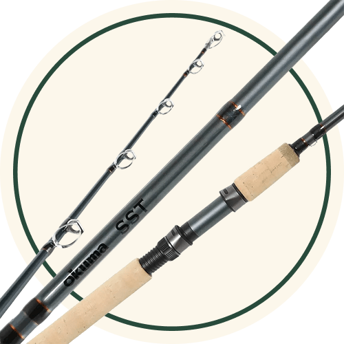 okuma classic pro glt salmon rod 8'6" M COPPER/LEADCORE Grimsby Tackle Rods by OKUMA Select Classic Okuma Guide Select