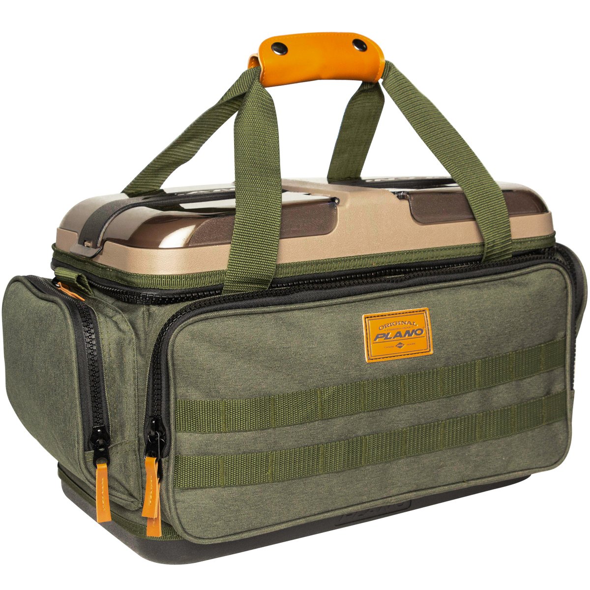 SpiderWire Tackle Bag Waistpack w/Med. Utility Tackle Box- Black