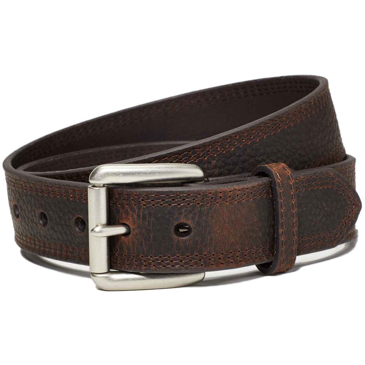 Ariat Men's Work Triple Stitch Leather Belt | Sportsman's Warehouse