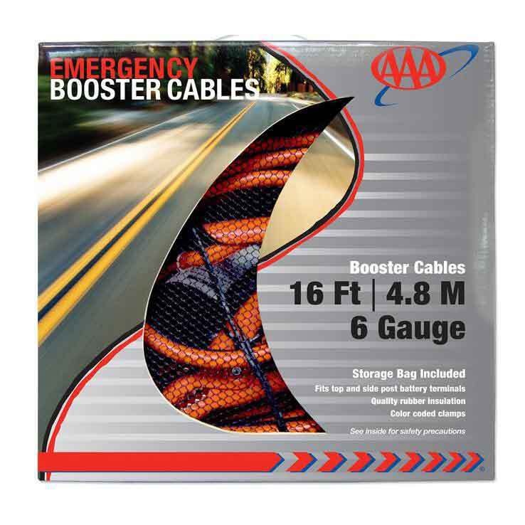 AAA Heavy Duty 16', 6 Gauge Booster Cable AAA Heavy Duty 16', 6 Gauge Booster Cable