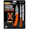 AccuSharp 2-Step Knife Sharpener & G10 Lockback Knife Combo Pack - Orange