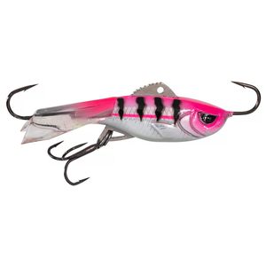 Acme Hyper-Rattle Ice Fishing Darter Bait - Pink Tiger Glow, 5-1/2g, 2in