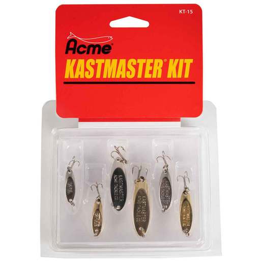 KASTMASTER Casting Spoon Lure Kit – Gold/Chrome