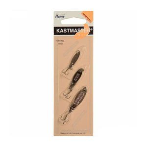 Acme Kastmaster Casting Spoon Lure Assortment - Chrome, Assorted, 3pk