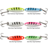 Acme Kastmaster Rattle Glow Ice Fishing Spoon - Glow Pink Tiger/Gold Back, 1/12oz - Glow Pink Tiger/Gold Back
