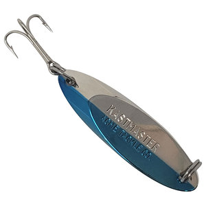 Acme Kastmaster Rattle Master Ice Fishing Spoon - Chrome Neon Blue, 1/4oz