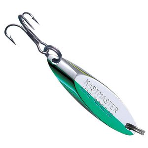 Acme Kastmaster Rattle Master Ice Fishing Spoon - Chrome Neon Green, 1/4oz
