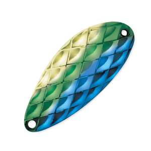 Acme Little Cleo Casting Spoon - Hammered Gold/Green/Blue, 1/4oz