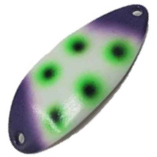 Acme Little Cleo UV Glow Casting Spoon – Glow Nasty Glare #3 Hook