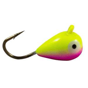 Acme Pro-Grade Tungsten Ice Fishing Jig - Pink Chartreuse, 2mm