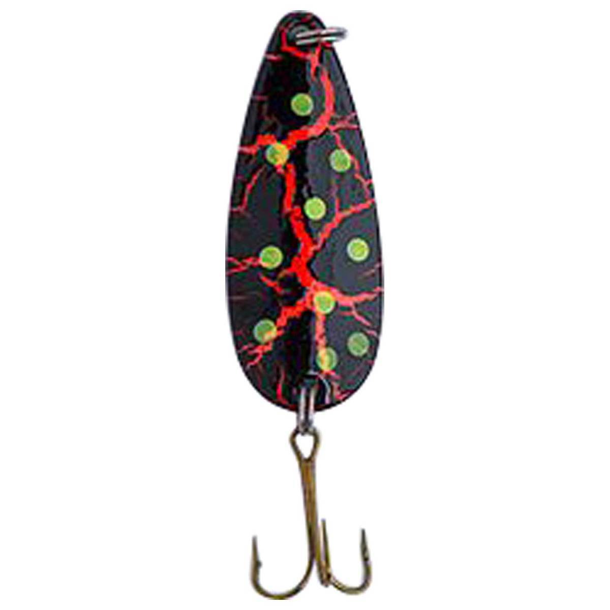 Adams Built Sierra Special Casting Spoon - Bleeding Black/Chartreuse Dot, 1/4oz - Bleeding Black/Chartreuse Dot Adams Built Sierra Special Casting Spoon - Bleeding Black/Chartreuse Dot, 1/4oz - Bleeding Black/Chartreuse Dot