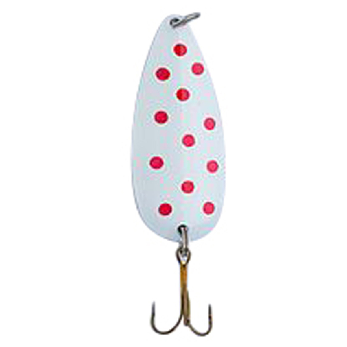 Adams Built Sierra Special Casting Spoon - White/Red Dot, 7/8oz - White/Red Dot Adams Built Sierra Special Casting Spoon - White/Red Dot, 7/8oz - White/Red Dot