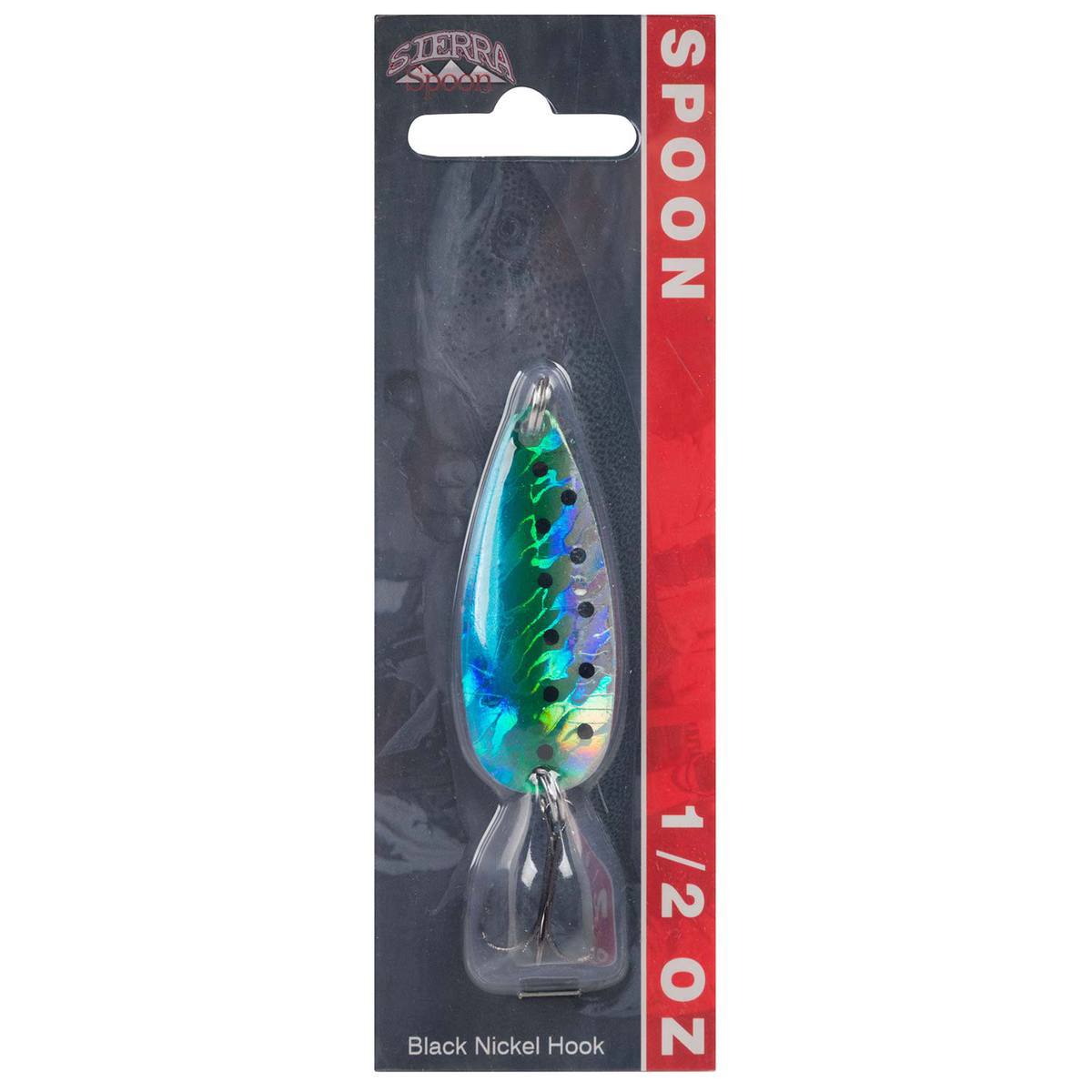 Adams Built Sierra Special Casting Spoon - Green Swirl Black Dot Holo, 1/2oz - Green Swirl Black Dot Holo Adams Built Sierra Special Casting Spoon - Green Swirl Black Dot Holo, 1/2oz - Green Swirl Black Dot Holo