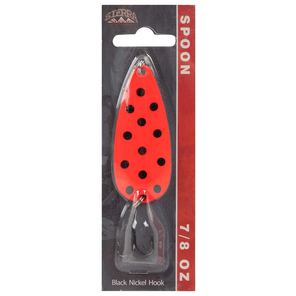 Adams Built Sierra Special Casting Spoon - Orange Black Dot, 7/8oz - Orange Black Dot Adams Built Sierra Special Casting Spoon - Orange Black Dot, 7/8oz - Orange Black Dot