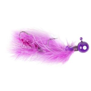AdamsBuilt Sierra Special Articulated Marabou Skirted Jig - Purple, 1/2oz