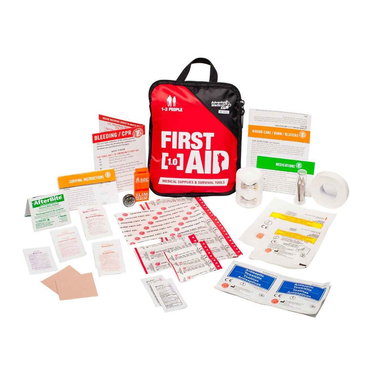 Adventure Medical Kits Adventure First Aid 2.0 - 102 Pieces - Red Adventure Medical Kits Adventure First Aid 2.0 - 102 Pieces - Red