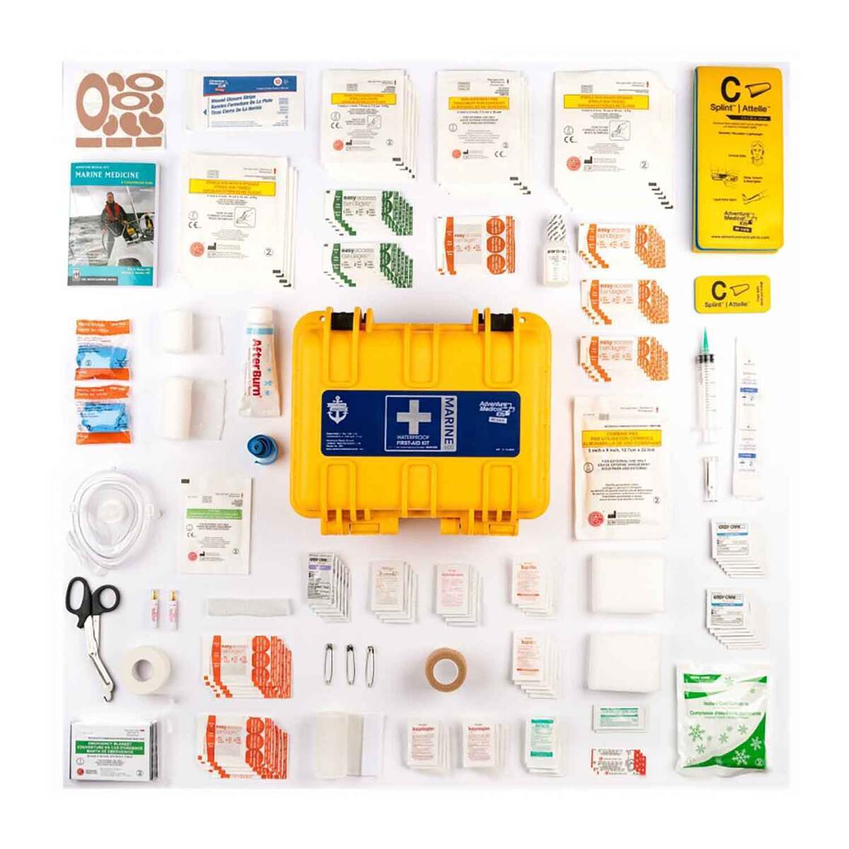 Adventure Medical Kits Marine 600 First Aid Kit - 252 Pieces - Yellow Adventure Medical Kits Marine 600 First Aid Kit - 252 Pieces - Yellow