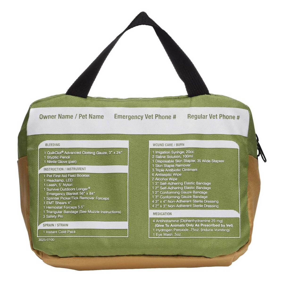 Adventure Medical Kits Workin' Dog Medical Kit - 50 Pieces - Green 8.5in x 5.5in x 6in Adventure Medical Kits Workin' Dog Medical Kit - 50 Pieces - Green 8.5in x 5.5in x 6in