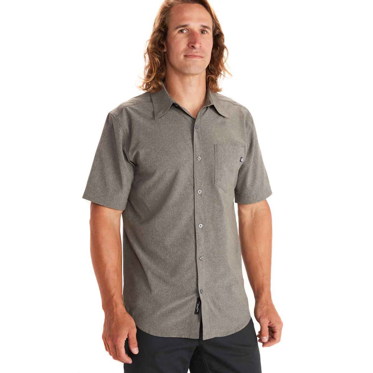 Marmot Men's Aerobora Short Sleeve Shirt - Cinder - S - Cinder S Marmot Men's Aerobora Short Sleeve Shirt - Cinder - S - Cinder S