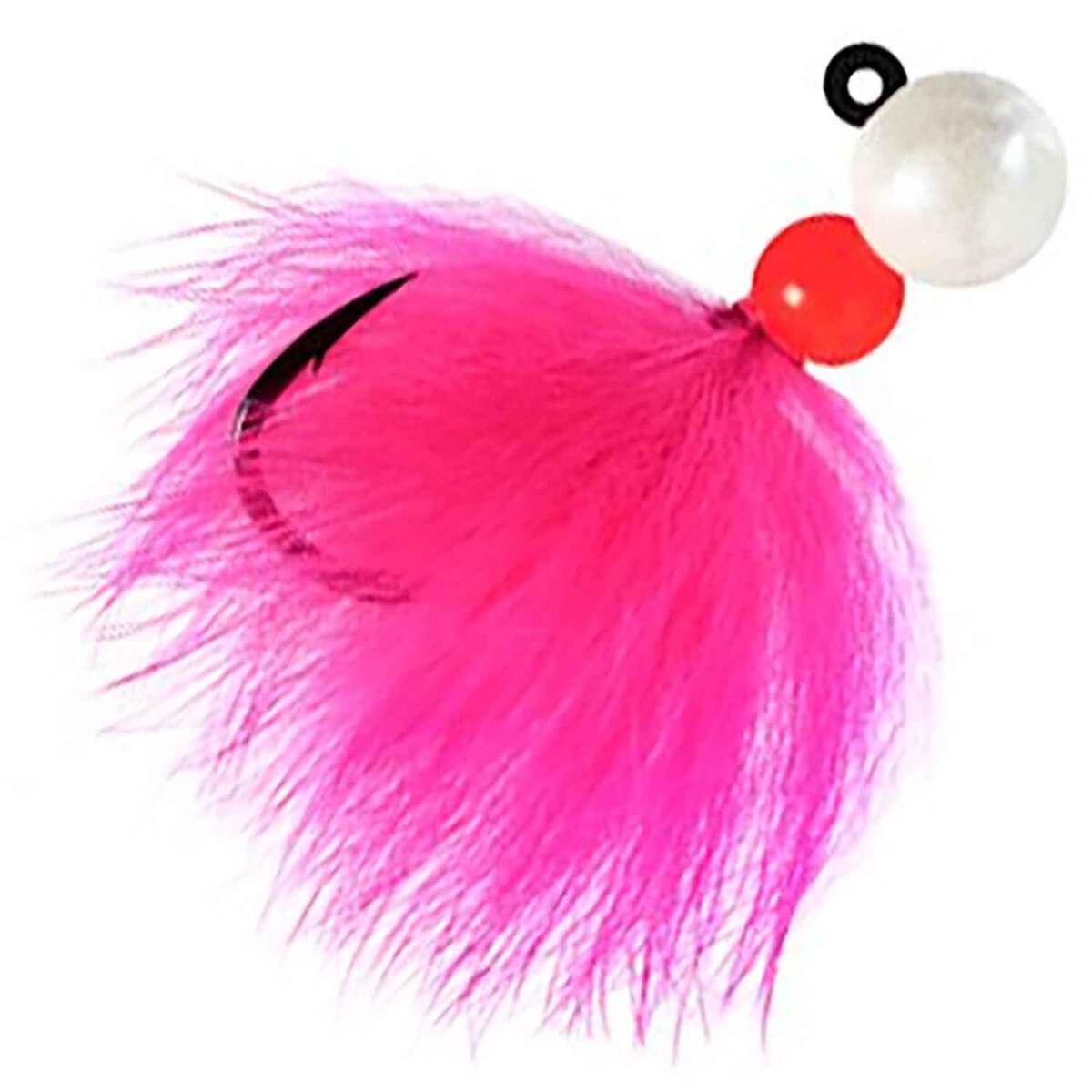 Pink Humpy Jigs AEROJIG Aero-Rabbit Steelhead Jig - Pearl White/Shocking Pink, 1/8oz ...