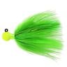 Fire Flies Marabou Flash Steelhead/Salmon Jig - Chartreuse w/ Green Light Stick, 1/4oz - Chartreuse w/ Green Light Stick 1/0