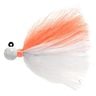 Aerojig Fire Flies Marabou Flash Steelhead/Salmon Jig - Peach & Pearl w/ Red Light Stick, 1/4oz - Peach & Pearl w/ Red Light Stick 1/0