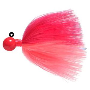 Fire Flies Marabou Flash Steelhead/Salmon Jig - Pink on Pink w/ Red Light Stick, 1/8oz