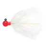 Aerojig Fire Flies Marabou Flash Steelhead/Salmon Jig - Pink & White w/ Red Light Stick, 1/4oz - Pink & White w/ Red Light Stick 1/0
