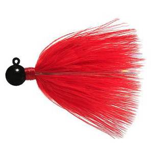 Aerojig Fire Flies Marabou Flash Steelhead/Salmon Jig - Pink & White w/ Red Light Stick, 1/4oz