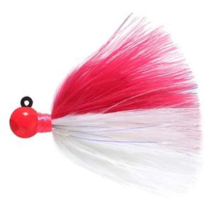Fire Flies Marabou Flash Steelhead/Salmon Jig - Pink & White w/ Red Light Stick, 1/8oz