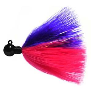 Aerojig Fire Flies Marabou Flash Steelhead/Salmon Jig - Purple & Pink w/ Red Light Stick, 1/4oz