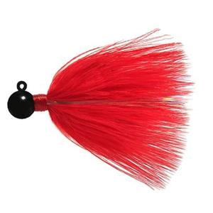 Aerojig Fire Flies Marabou Flash Steelhead/Salmon Jig - Red & Black w/ Red Light Stick, 1/4oz
