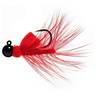 AEROJIG Hackle Steelhead/Salmon Jig - Black & Red, 1/8oz - Black & Red 1