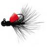 Aerojig Hackle Steelhead/Salmon Jig - Black/Red/Black, 1/4oz - Black/Red/Black 1/0