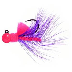 Aerojig Hackle Steelhead/Salmon Jig - Purple & Pink, 1/8oz
