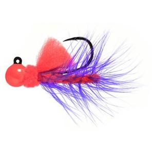 Aerojig Hackle Steelhead/Salmon Jig - Red/Purple, 1/8oz