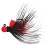 Aerojig Marabou Steelhead/Salmon Jig - Black/Red, 1/8oz - Black/Red 1