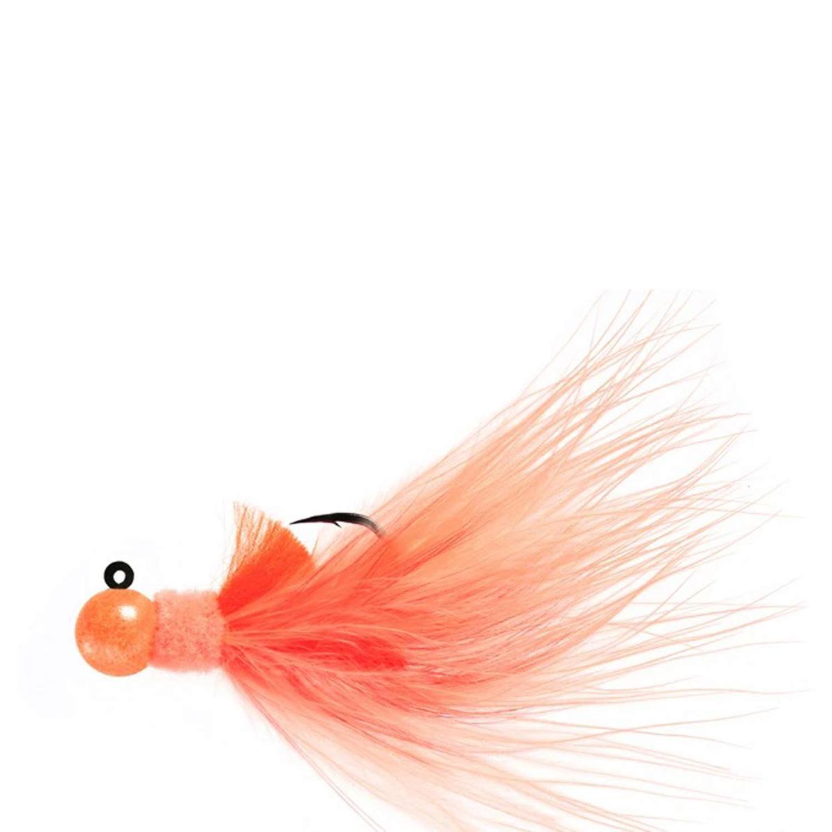 Aerojig Marabou Steelhead/Salmon Jig - Peach, 1/4oz - Peach 1/0 Aerojig Marabou Steelhead/Salmon Jig - Peach, 1/4oz - Peach 1/0