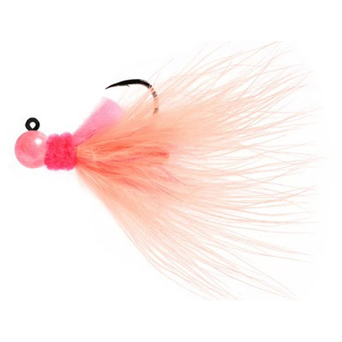 Aerojig Marabou Jig Steelhead/Salmon Jig - Peach/Pink, 1/4oz - Peach/Pink 1/O Aerojig Marabou Jig Steelhead/Salmon Jig - Peach/Pink, 1/4oz - Peach/Pink 1/O
