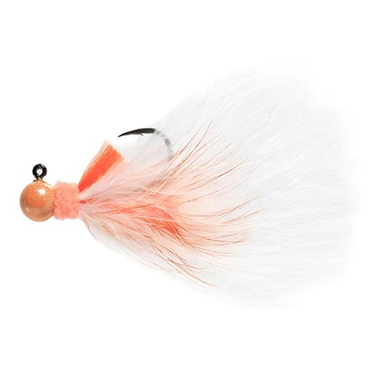 Aerojig Marabou Jig Steelhead/Salmon Jig - Peach/White, 1/4oz - Peach/White 1/O Aerojig Marabou Jig Steelhead/Salmon Jig - Peach/White, 1/4oz - Peach/White 1/O